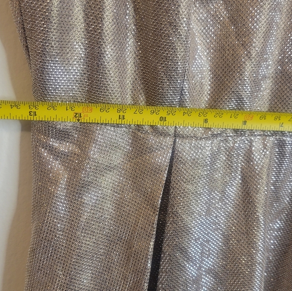 Lulus Elegant Gold Rose Sleeveless Dress Sz M Good Condition - Picture 8 of 10